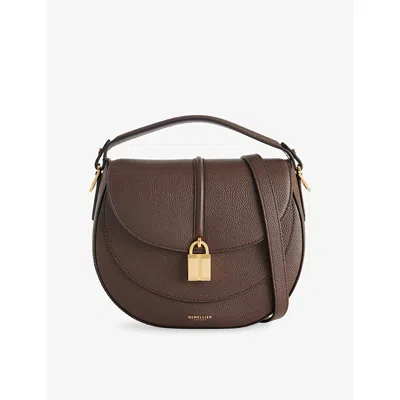 Demellier Womens Mocha The Siena Saddle Leather Shoulder Bag In Brown
