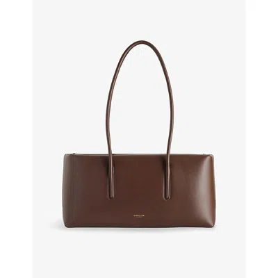 Demellier Womens Mocha The Stockholm Leather Shoulder Bag In Brown