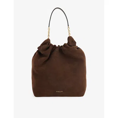 Demellier Womens Mocha/mocha Miami Leather Shoulder Bag In Brown