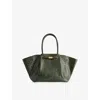 Demellier Womens Moss Green The New York Leather Tote Bag In Green