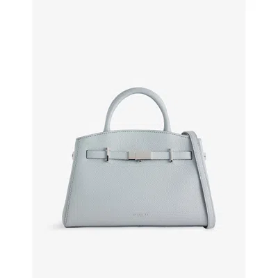 Demellier Womens Pacific Blue The Small Hudson Leather Tote Bag