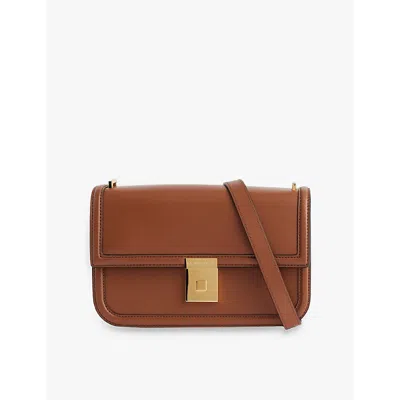 Demellier Womens Tan Paris Leather Shoulder Bag