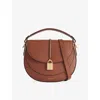 Demellier Womens Tan Siena Leather Saddle Bag In Brown
