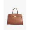 Demellier Womens Tan W/be The Midi New York Leather Tote Bag