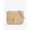 Demellier Vancouver Grained-leather Cross-body Bag In Taupe