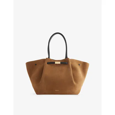 Demellier Womens Tobacco/black The New York Leather Tote Bag In Multi