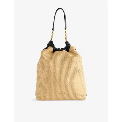 Demellier Womens  Miami Leather Shoulder Bag In Black