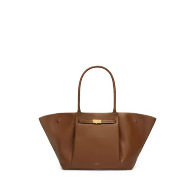 Demellier York Tote Bag In Brown