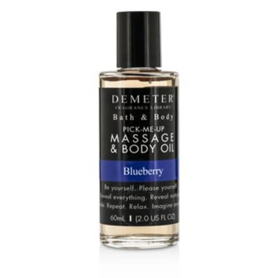 Demeter Ladies Blueberry Massage & Body Oil 2 oz Bath & Body 648389237312 In White