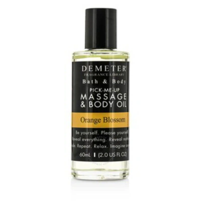 Demeter Ladies Orange Blossom Massage & Body Oil 2 oz Bath & Body 648389345314 In Orange / White