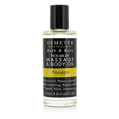 Demeter Ladies Pineapple Massage & Body Oil 2 oz Bath & Body 648389491318 In Apple / Pineapple