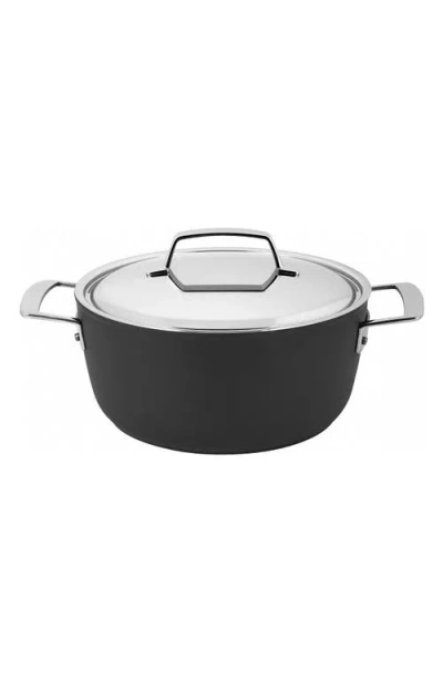 Demeyere Alu Pro 5 4.5-quart Nonstick Dutch Oven In Black