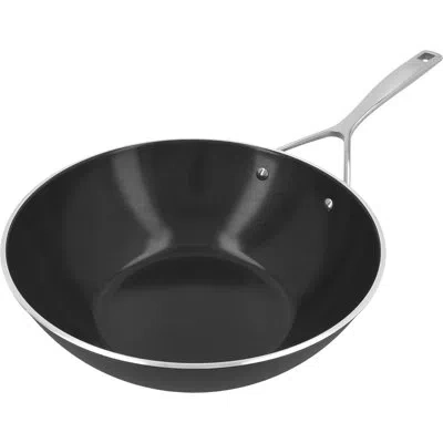 Demeyere Alupro Ceramic 12-inch Aluminum Nonstick Wok In Black Matte