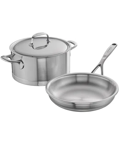 Demeyere Atlantis 7 Stainless Steel 3-pc. Cookware Set In Metallic