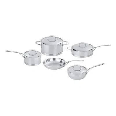 Demeyere Atlantis 9-piece Stainless Steel Cookware Set In Silver