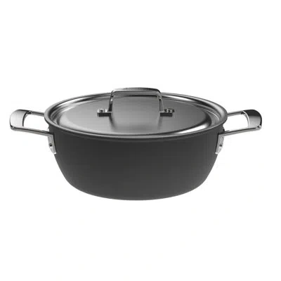 Demeyere Black 5 Stainless Steel With Ceramic Exterior Coating 3.5-qt Dutch Oven With Lid