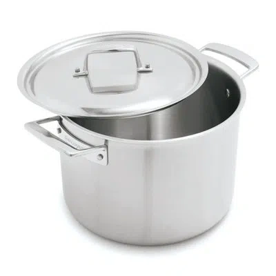 Demeyere Essential 5 7.5 L 18/10 Stainless Steel Stock Pot In Silver
