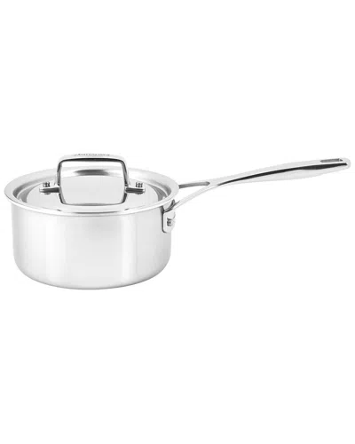 Demeyere Essential 5-ply 1.5qt Stainless Steel Saucepan With Lid In Metallic