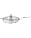 Demeyere Essential 5 Stainless Steel 2-piece Fry Pan With Lid In Silver