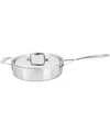 Demeyere Essential 5-ply 3-qt Stainless Steel Saute Pan With Lid In Silver