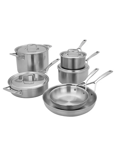 Demeyere Essential 5 Stainless Steel Cookware, Set Of 10 In Multi
