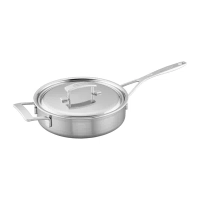 Demeyere Industry 5-ply 3-qt Stainless Steel Saute Pan With Handle Helper In Gray