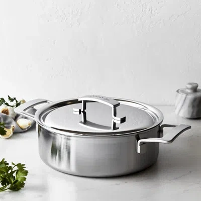 Demeyere Industry 5-ply 4-qt Stainless Steel Deep Saute Pan