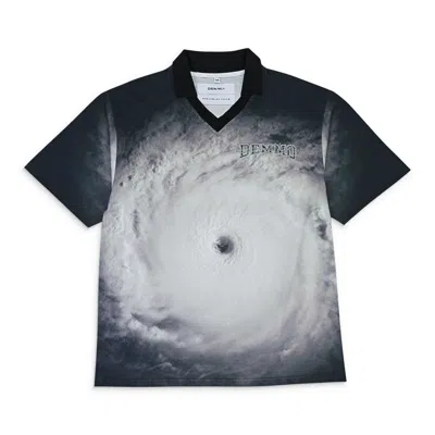 Demmo Hurricane Jersey Black White Polo Shirt