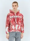 Demmo Printed Hooded Sweatshirt In Red