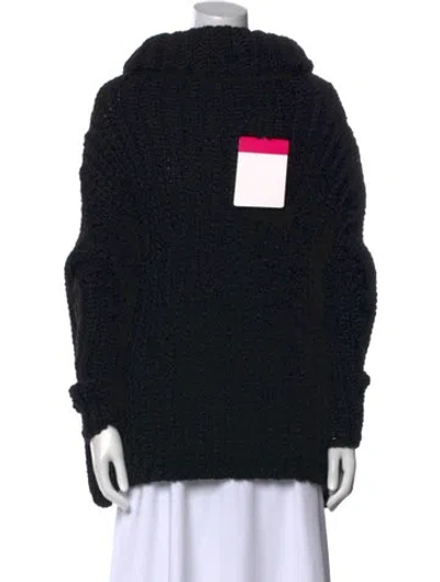 Pre-owned Demobaza Mock Neck Sweater W/ Tags In Black