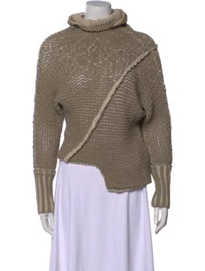 Pre-owned Demobaza Turtleneck Sweater In Neutral