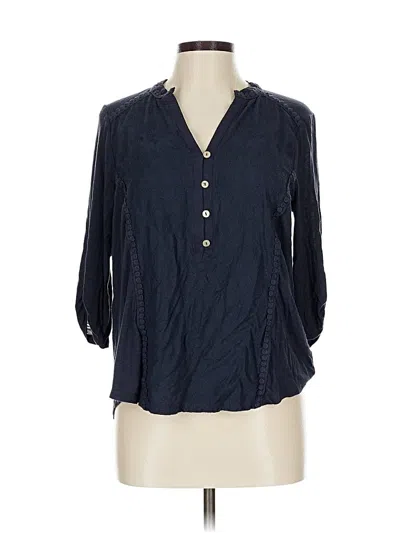 Pre-owned Democracy 3/4 Sleeve Blouse In Blue