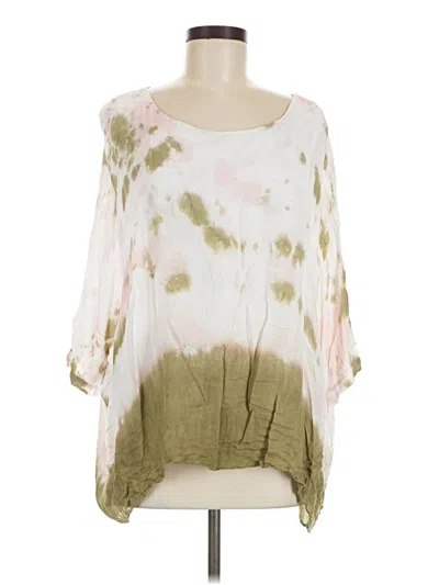 Pre-owned Democracy 3/4 Sleeve Blouse In Ivory