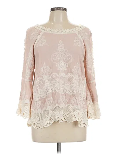 Pre-owned Democracy 3/4 Sleeve Blouse In Ivory