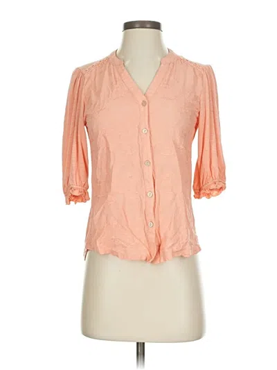 Pre-owned Democracy 3/4 Sleeve Blouse In Orange