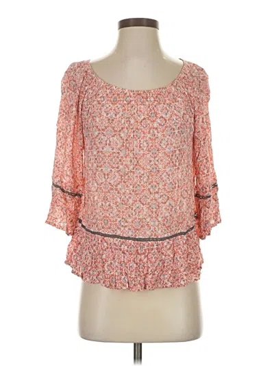 Pre-owned Democracy 3/4 Sleeve Blouse In Orange