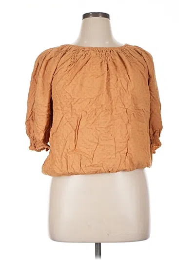 Pre-owned Democracy 3/4 Sleeve Blouse In Orange