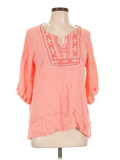 Pre-owned Democracy 3/4 Sleeve Blouse In Orange