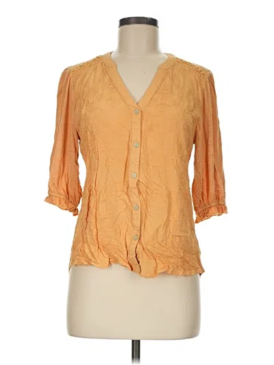 Pre-owned Democracy 3/4 Sleeve Blouse In Orange