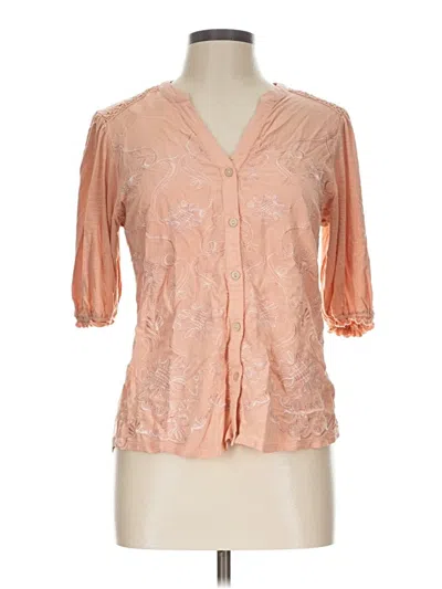 Pre-owned Democracy 3/4 Sleeve Blouse In Orange
