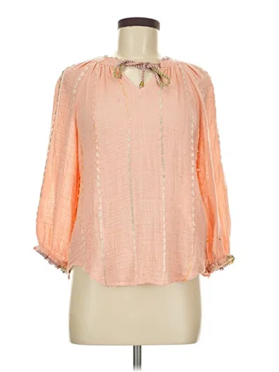 Pre-owned Democracy 3/4 Sleeve Blouse In Orange