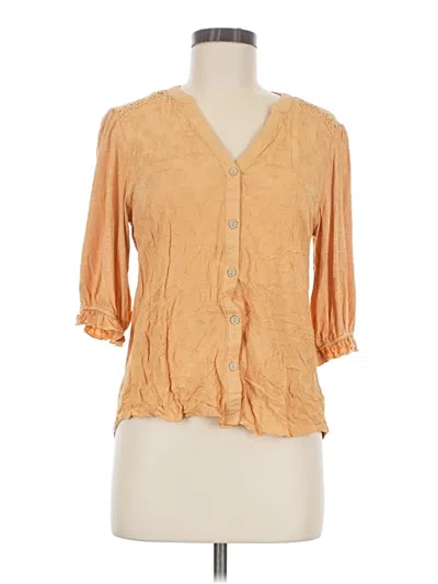 Pre-owned Democracy 3/4 Sleeve Blouse In Orange