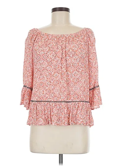Pre-owned Democracy 3/4 Sleeve Blouse In Pink
