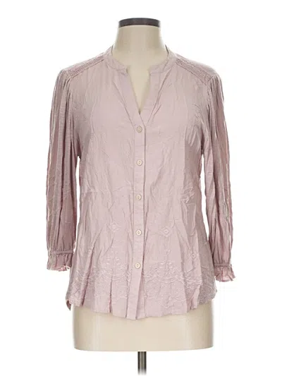 Pre-owned Democracy 3/4 Sleeve Blouse In Pink