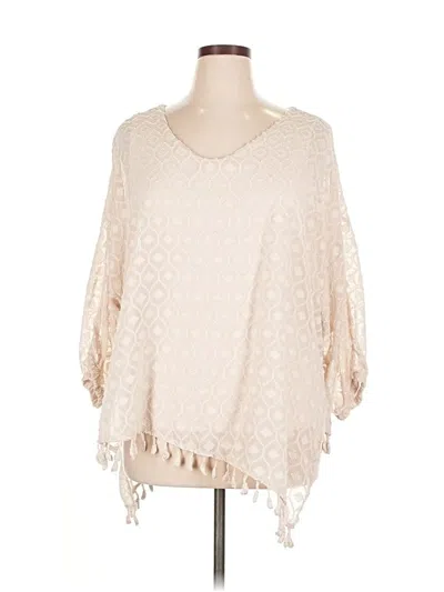 Pre-owned Democracy 3/4 Sleeve Blouse In White