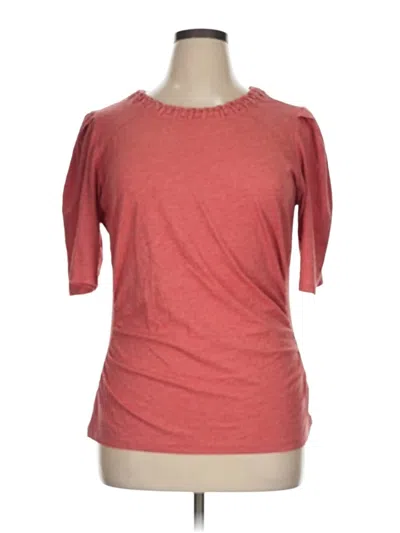 Pre-owned Democracy 3/4 Sleeve T-shirt In Red