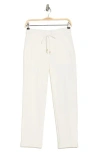 Democracy Ab Leisure High Rise Patch Pocket Utility Roll Cuff Drawstring Pants In Winter White