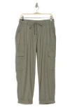 Democracy Ab Leisure High Waist Utility Straight Leg Pants In Fresh Thyme