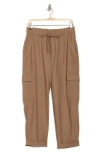 Democracy Ab Leisure High Waist Utility Straight Leg Pants In Toasted Coconut