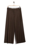 Democracy Ab Pleated Wide Leg Pants In Brown